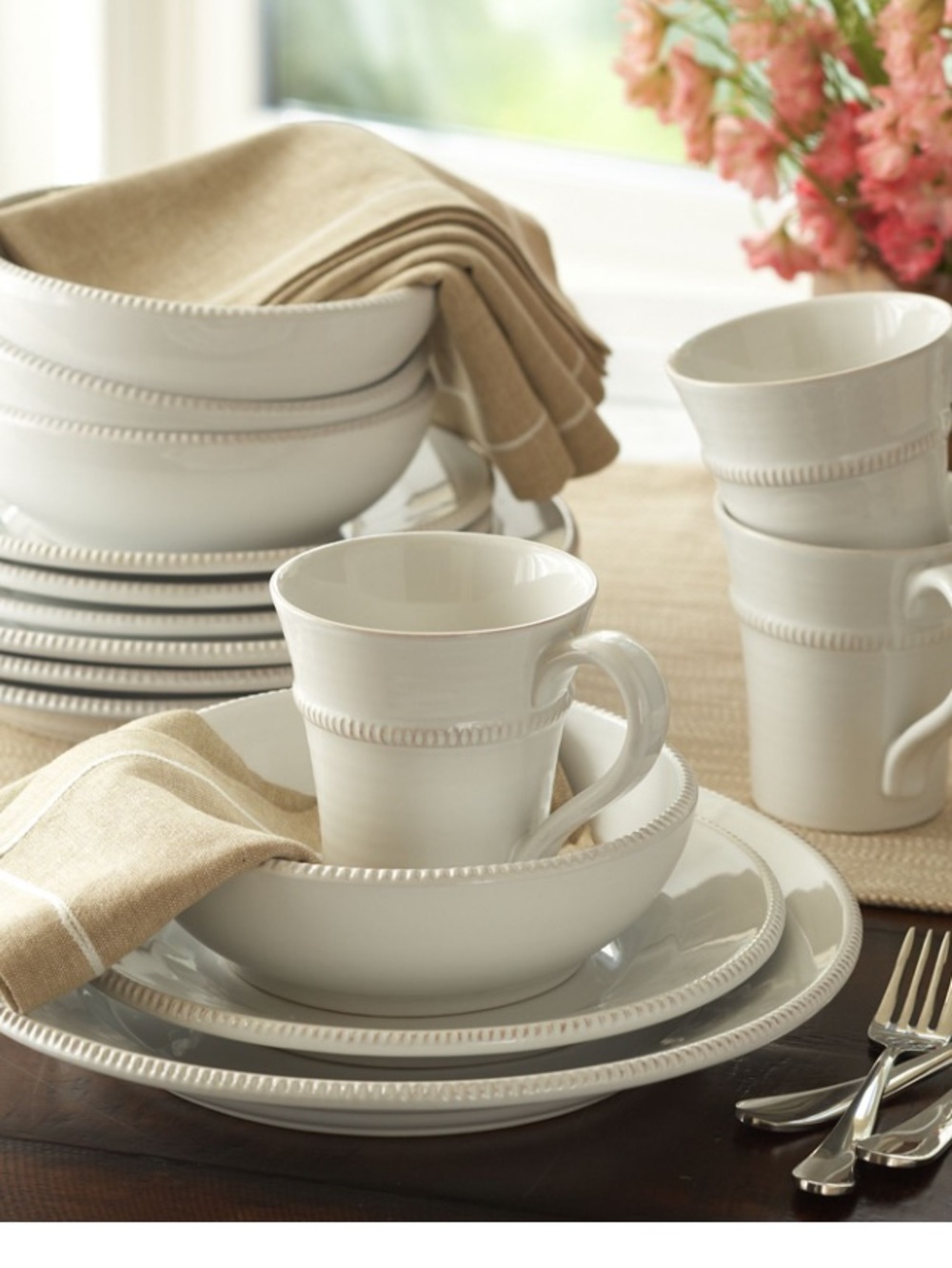 NEW Pottery Barn Gabriella Stoneware Mugs Set Of 4